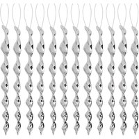 12pcs/set Bird Repellent Reflective Spiral Rotating Scare Rod for Balcony Garden