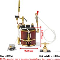 Mini Vertical Steam Boiler Model Vintage Brass Single Cylinder Marine Steam Engine Working Physics Experiment Creative Gift