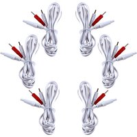 2mm Needle type 2way Electrode Wire Conductive Cable For TENS Unit Muscle Stimulator Digital Machine Massager Accessories