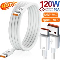 0.25/1/1.5/2m 10A USB A To C Cable Type C To C Data Cable High Speed Charging Cord for IPhone Android Fast Stable Transfer Wires