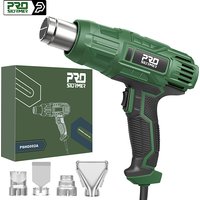 230V Heat Gun 2000W Industrial-Grade Electric Hot Air Gun with Adjustable 2-Speed Temperature and 4 Nozzle Attachments