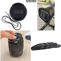 For Nikon D3200 D3300 D3400 D3500 D40 D40X D50 D60 D5100 D5200 Camera Lens Cap Protective Cover Center Pinch Snap-on 49mm 52 55
