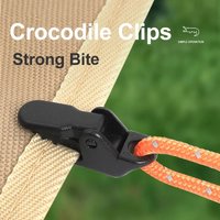 10/20/50Pcs Heavy Duty Tent Clips, Windproof Tarpaulin Fixing Alligator Clips for Outdoor Camping