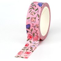 NEW 1PC. 10M Cute Valentine Hearts Pink Flowers Leaves Washi Tape Scrapbooking Planner Adhesive Masking Tape Kawaii Stationery