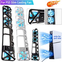 Cooling Fans For PS5 Slim Console For Playstation 5 Slim Disc Edition/Digital With USB 3.0 Port Cooler For PS5 Accessories