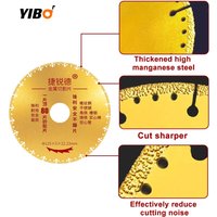Diamond Saw Blade Metal Brazing Angle Grinder Disk Cut Off Wheel ToolIron Rebar Stainless Steel Cutting Discs Set 100/115/125mm