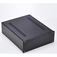 Neues 2609 schwarzes Aluminiumgehäuse DIY HIFi-Projektbox Verstärkergehäuse Größe 260 * 90 * 311 mm