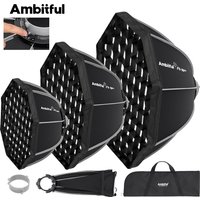 AMBITFUL FS 40/60/80 PRO Quick Release Softbox Standard Detachable Bowens Mount Octagon Softbox For Studio LED Video COB Ligh