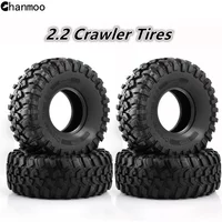 2.2in Crawler Tires 130mm Rubber Wheel Tyre for 1/10 RC Crawler Car Traxxas TRX4 TRX-6 Axial SCX10 90046 Upgrade Parts