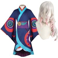 Adult Men Anime Medicine Seller Cos Mononoke Cosplay Kimono Costume Or Wig