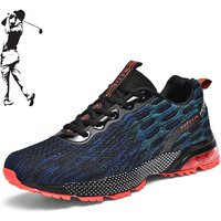 Men's Golf Shoes, Outdoor Casual Walking Shoes, Men's Mesh Breathable Lightweight Golf Sports Shoes, Sizes 39-48
