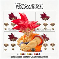 Dragon Ball Z Super Saiyan God Red Son Goku Ultra Instinct Head Sculpt Accessory Pack Super Saiyan Replacement Head Model Kit