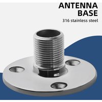 Marine Antenna Base Mount 316 Stainless Steel Male Thread Antenna Base Boat Accessories Antenna Can Be Directly Installed