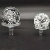 1-5Pcs Dia 30/40/50/60/80mm Glass Crystal Ball Ice Cracked/Bubble Ball DIY Game Art Transparent Decorative Fish Tank Ball