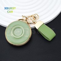 TPU Car Remote Key Case Cover Shell Fob Protector For Mercedes Benz SMART Elf #1 #3 Keychain Interior Accessories 2023 2024 2025