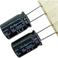 2023 Rubycon imported aluminum electrolytic capacitor 16v 1000uf 10X16 16V1000UF ruby zlj high frequency and long life