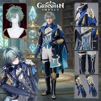 Lohen Cosplay Game Cosplay Series:Genshin Impact Knights Of Favonius LohenProps Cosplay Costume Full Set Halloween Party Cosplay