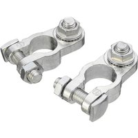 Battery Terminal Clamp Clip Connector 2Pcs Zinc Alloy Positive &Negative Pole Car Battery Terminal Clamp Clip Batteries Access