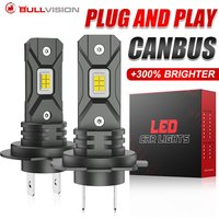 Bullvision H7 LED CANBUS Light Mini Head Lamp 1:1 Size Wireless Super Bright 5570 CSP LED Turbo H7 Diode Bulb 6000K Auto Lamp