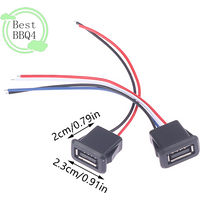 1Pcs USB 2.0 Female Power Jack USB2.0 Charging Port Connector With Cable USB Charger Socket Wholesale(1BBQ4)