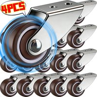4/1Pcs Furniture Caster Silent Trolley Wheels Replacement for Table Chair Sofa Non-Slip Door Wheels Support Rolling Casters