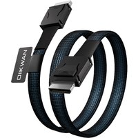 JonISerl Oculink Cable PCIe 4.0 SFF-8611 4i Male Extension Cable for Oculink eGPU onexGPU Mini PC SSD, 3.3 feet (100 cm)