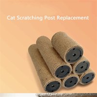 DIY Cat Climbing Tree Tower Pole Accessories Replacements Pet Cat Toys Scratching Posts Hard Paper Tube Pillars with Sisal Ropes