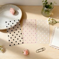 M5A6 Transparent Wave Dot Acrylic Loose-Leaf Notebook Binder Macaron Dot Notebook Cover DIY Stationery
