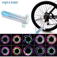 Bike Wheel Light Bicycle Spoke Light Safety Tire Light 30 Different Patterns Change Without Battery Waterproof Bike Accessories