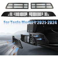 Przednia siatka przeciw owadom do Tesla Model Y 2024 2023 2022 2020 Samochodowa siatka o strukturze plastra miodu Automatyczny zderzak Osłona wlotu powietrza Akcesoria