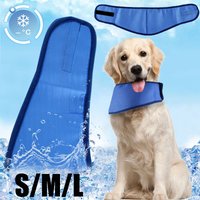 Reusable Dog Cooling Collar, Breathable Neck Wrap Scarf for Summer, Prevents Overheating for Small Medium Dogs Outdoor Use