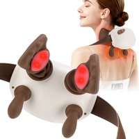 Neck Shoulder Massager Kneading Bionic Shiatsu Massage Kneading Spine Back Muscle Relaxer Trapezius 3 Gear NeckShoulder Massage