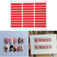 YIKOOLIN Double Sided Nail Tape Nail Display Strip Nail Display Design Supplies Suitable for Nail Stickers and Nail Salons