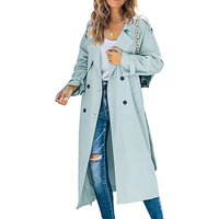 Casaco Feminino Gabardina De Mujer Spring Autumn Jacket Lapel Long Sleeve Windbreaker Women's Versatile Office Commuting Jacket