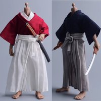 1/12 Scale Male Japanese Samurai Costume Cosplay Clothes Model Fit 6'' Notaman Romankey Soldier Action Figure Body Dolls