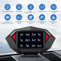 Car HUD P1 OBD2 Head Up Display On Board Computer Clock Slope Meter GPS Y03 Speedometer Digital Tester Instrument Cluster