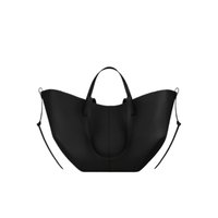 Women's Large Capacity New York Style Bucket Bag Fashionable Trendy Dumpling Shape Winged Tote Handheld Shoulder Bag