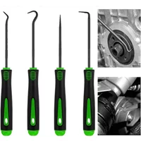 12/4Pcs Precision Pick and Hook Set, Car Auto Oil Seal/O-Ring Seal Gasket Pick Mini Precision Hooks Professional Puller Remover