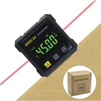 SHANHR Digital Angle Finder with Electronic Laser 4-Side Strong Magnetic Angle Gauge Woodworking Measuring Tool