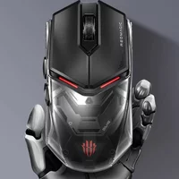 Custom Nubia Red Magic Esports Mouse Tri Mode Wireless 2.4G Bluetooth RGB Lightweight Gaming PAW3395 GM8 0 2500 DPI Gift