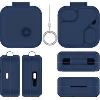 for Nothing Ear(3) Silicone Headphone Protective Case with Hook Shockproof and Dustproof Case Orange Blue Black