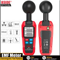 BSIDE EMF Meter Professional Electromagnetic Field Radiation Detector Handheld Radiator Electric Magnetic Dosimeter Geiger Test
