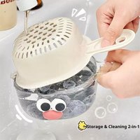 Double-layer Vegetable Washing Basket Drip Water Basket Colander For Kitchen Fruit 12 cm Cute Drain Storage Basket