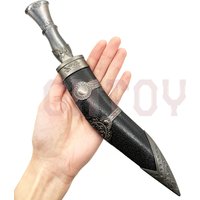 38cm Nepalese Kukri Uncut Blade Machete Weapons Model High Quality Desktop Display Ornaments Collection Birthday Gift for Boys