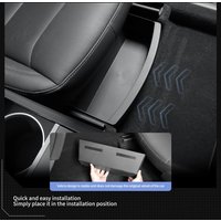 for Tesla Model Y Juniper 2025 2026 Underseat Storage Box Organizer Front Under Seat Organizer Waterproof Bin Travel Car Decor