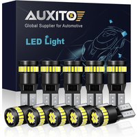AUXITO 10Pcs W5W LED T10 LED Canbus Light Bulbs Car Parking Position Clearance Lights Interior Map Dome Reading Lamp 12V White