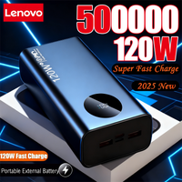 Lenovo 200000mAh Power Bank 120W Ultra Fast Charging Ultra-Capacity Portable Battery Charger Moblie Powerbank For IPhone Samsung