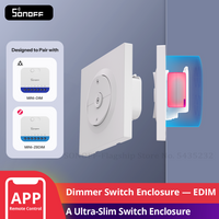 SONOFF EDIM Fusion Series Dimmer Switch Enclosure PC Ultra-Slim Design Micro-arc Button Designed For SONOFF MINI-DIM/MINI-ZBDIM
