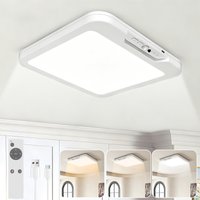Aiopp Plafonnier LED à détecteur de mouvement pour intérieur avec télécommande, batterie rechargeable 4500 mAh, lampe de nuit magnétique sans fil à 3 modes pour chambre à coucher, couloir, armoire