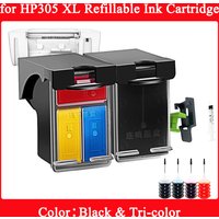 For HP305XL Cartridge Refillable Ink Cartridge Compatible 305 โFor HP DeskJet Plus Series 4100 4110 4120 4121 4122 4130 pinters